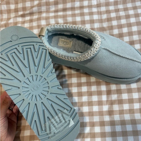 UGG Blue Suede Tazman Slippers - Picture 2 of 4